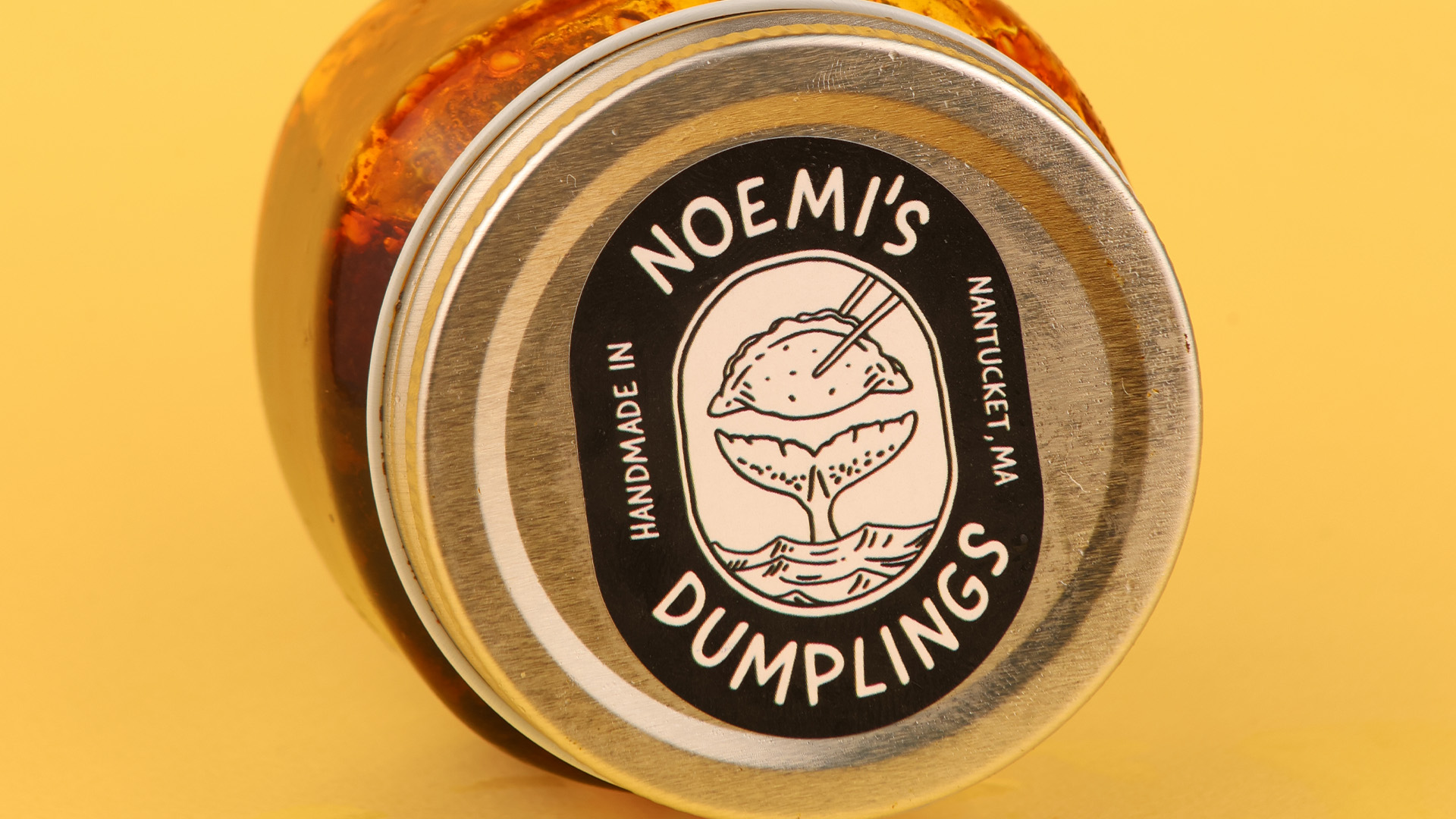 Front label of Sauces and sides by Noemi's Dumplings 