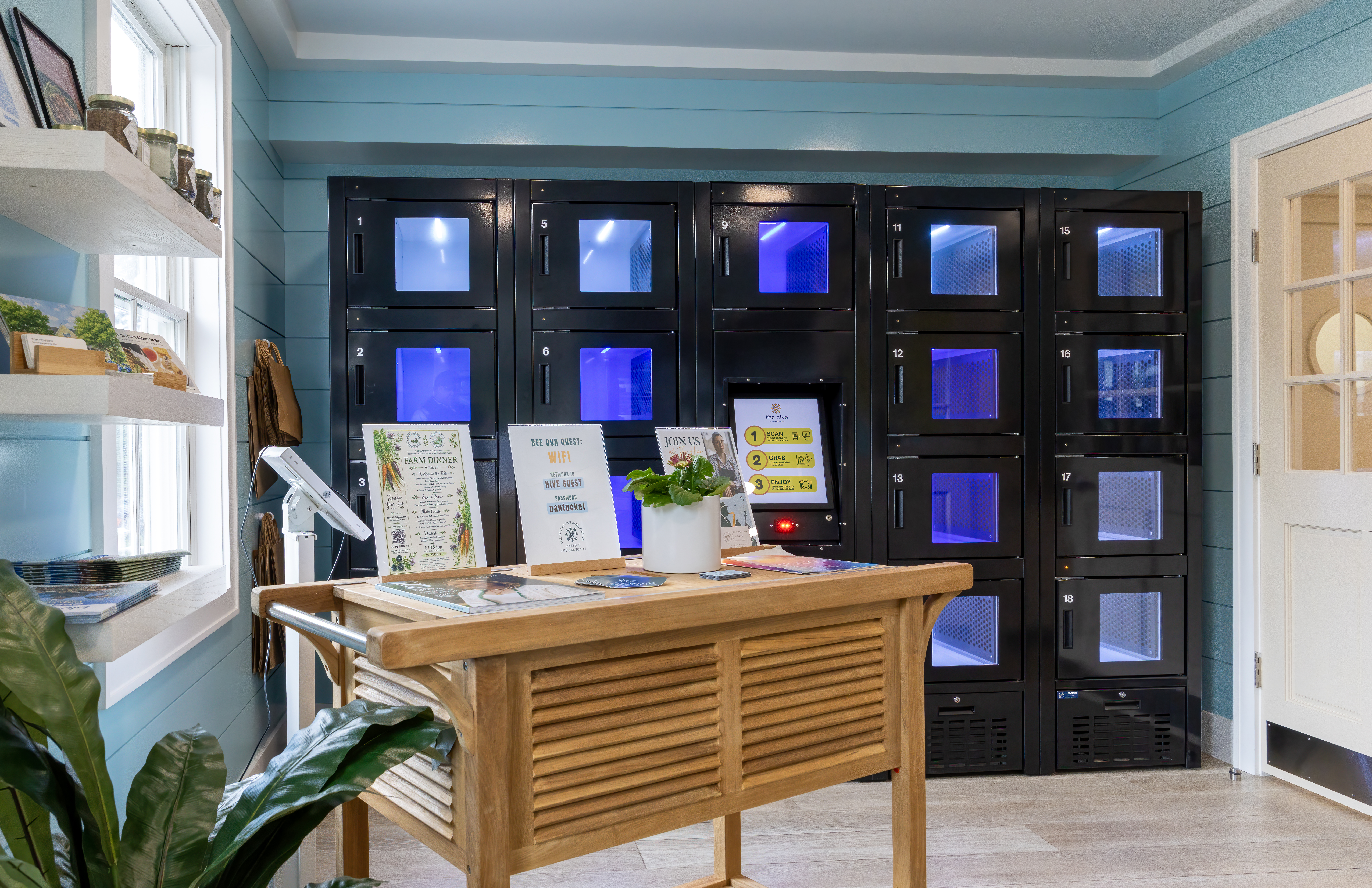 The Hive pickup lockers